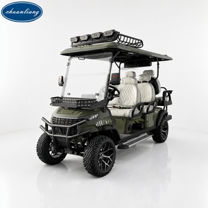 Luxury 6 Seater Electric Golf Cart Utility Vehicle 4X4 Lifted Hunting Buggy