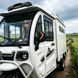 2026 BEIHAI Double Row Semi Enclosed Electric Tricycle