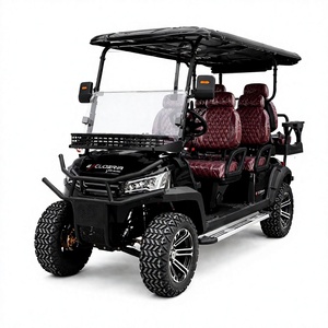 6 Seater Electric Golf Cart with Cargo Bed Utility Golf Buggy