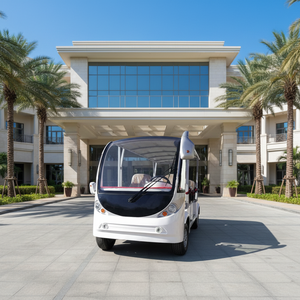 72V Luxury Electric Sightseeing Bus Shuttle 14 Seats