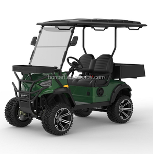 Lifted Off-road Electric Utility Cart with Large Cargo Box